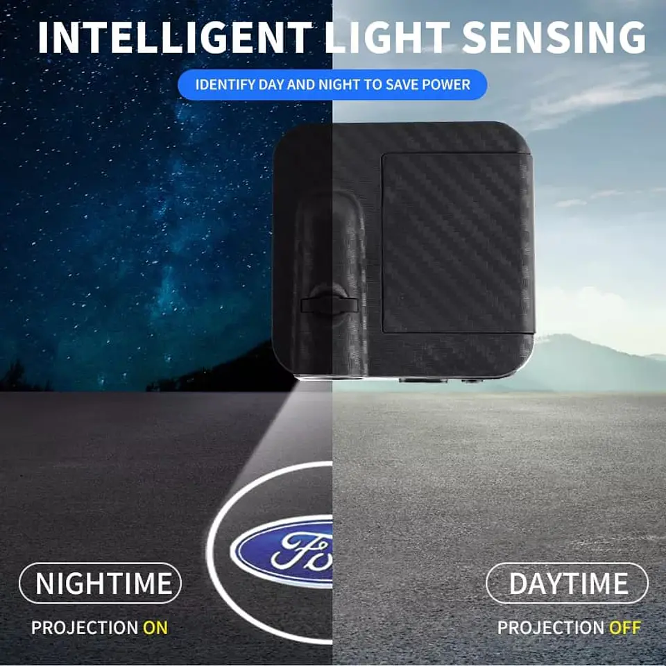 X2 luces LED cortesía puertas (a batería triple A) - Ford 7