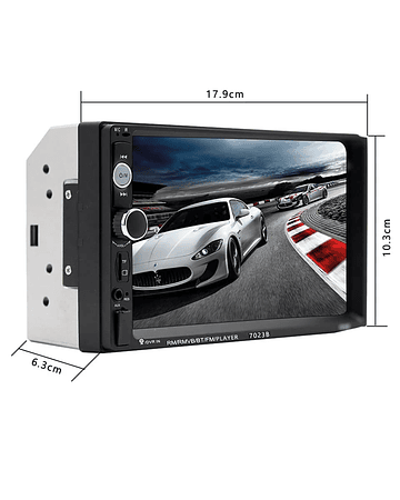Equipo Radio pantalla de auto Doble Din Bluetooth 2 Din Mirror Link 7" universal MP5 USB 