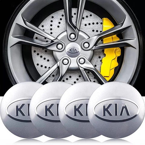 Set X4 Tapa centro de Llantas de autos kia
