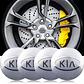 Set X4 Tapa centro de Llantas de autos kia - thumbnail 1