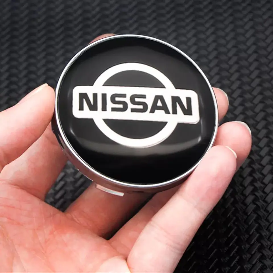 Set X4 Tapa centro de Llantas de autos Nissan 2
