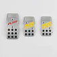Set cubre pedades de auto Momo 3 piezas de aluminio tunning - Miniatura 2