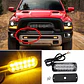 Barra de Luz LED estroboscópica de emergencia para autos amarilla - Miniatura 4