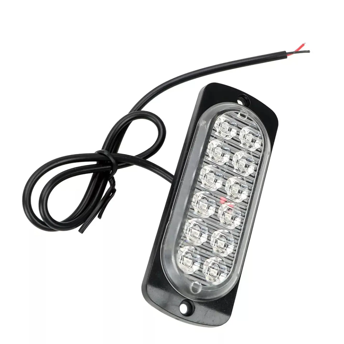 Barra de Luz LED estroboscópica de emergencia para autos amarilla 8