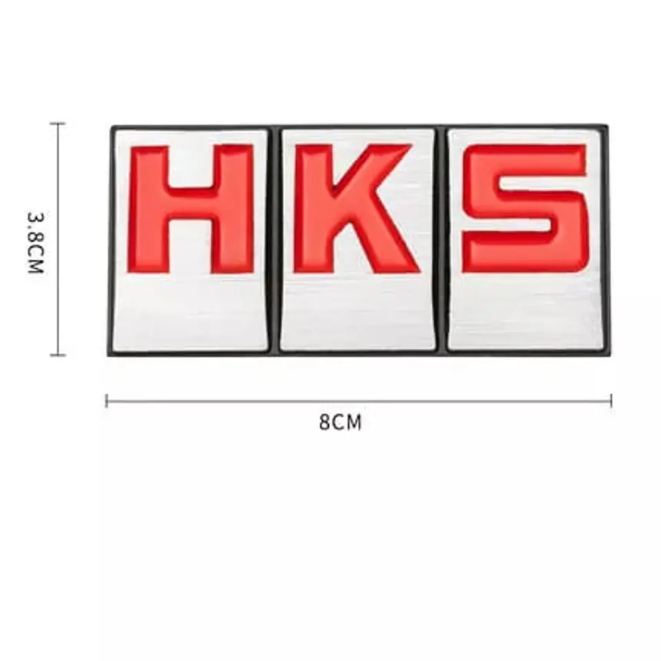 Emblema pegatina adhesivo metálico modelo HKS para autos 2