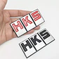 Emblema pegatina adhesivo metálico modelo HKS para autos - Miniatura 4