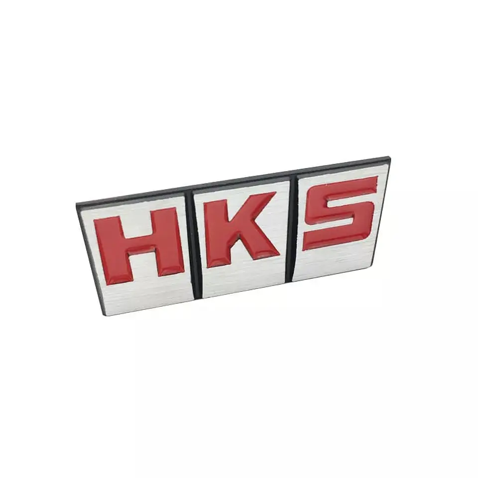 Emblema pegatina adhesivo metálico modelo HKS para autos 7