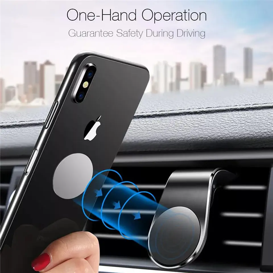 Soporte para Celular Smartphone Magnético con clip para rejilla 4