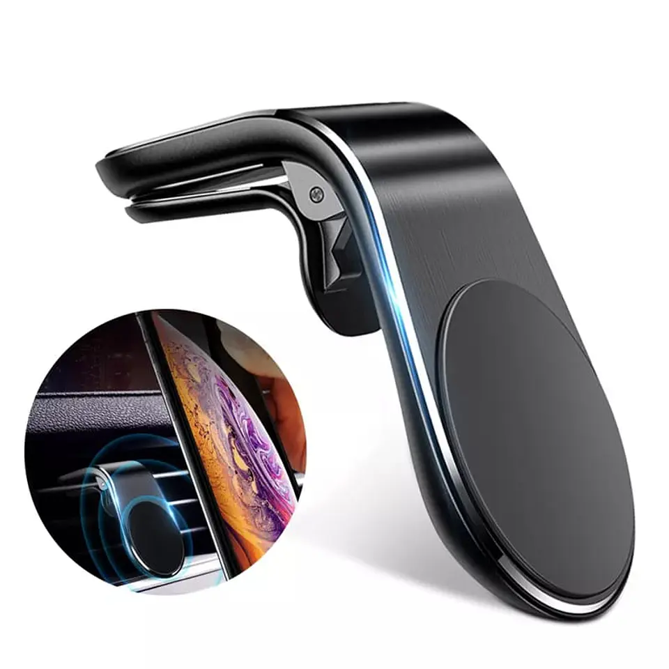 Soporte para Celular Smartphone Magnético con clip para rejilla 7