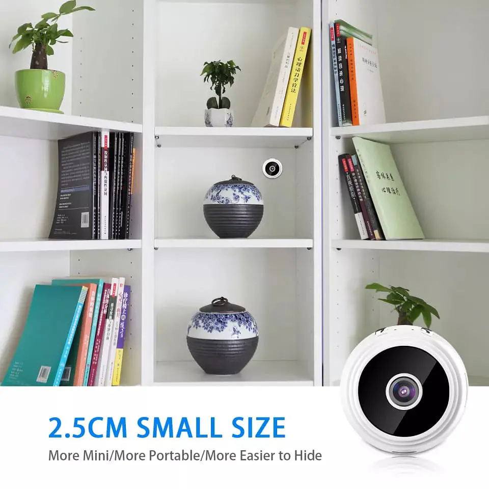 Mini cámara IP WiFi HD tipo espía con aplicación para celulares 4