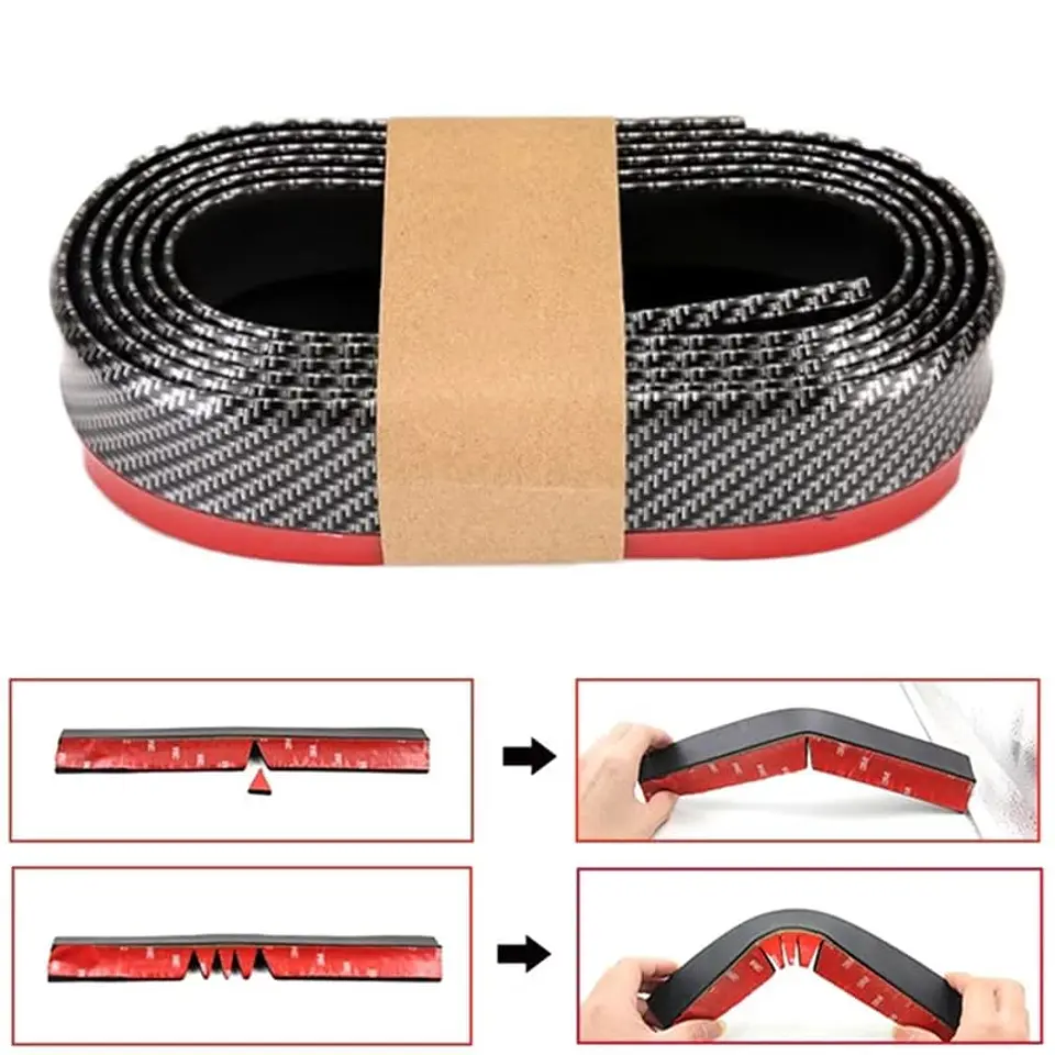Lip Bumper goma para parachoques delantero tunning 2.5mts 2