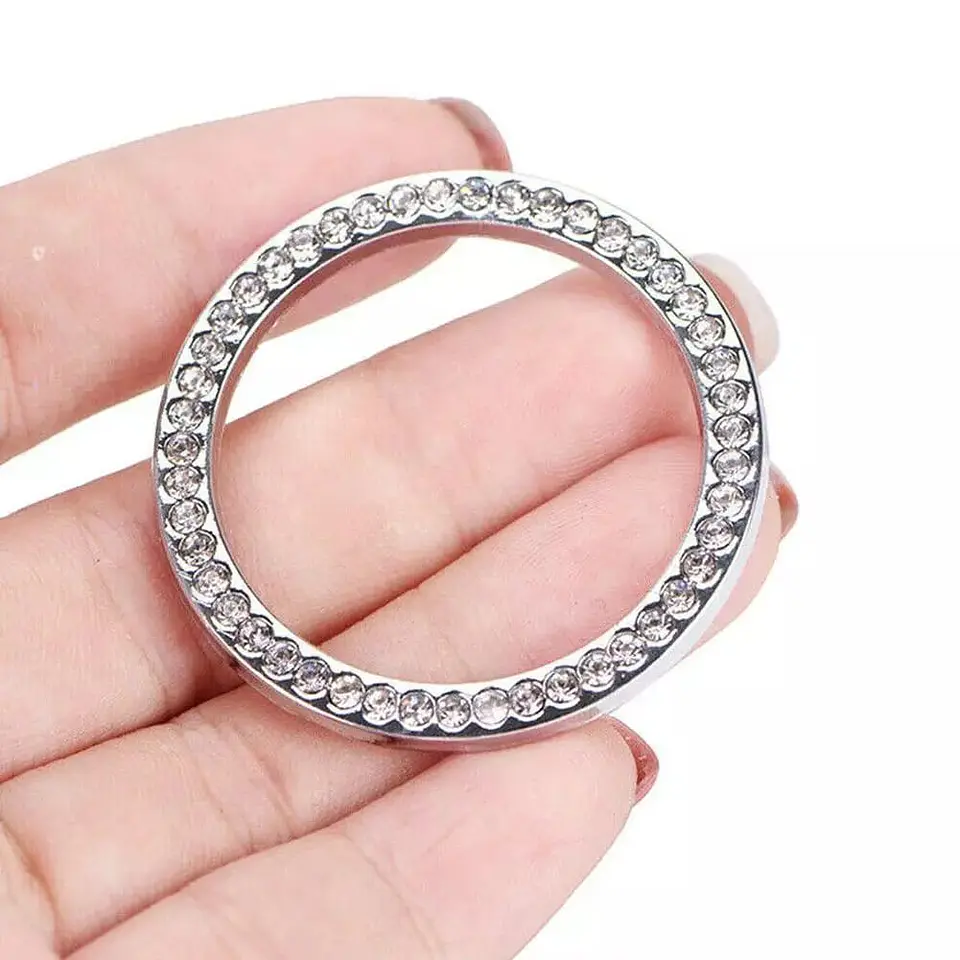 Anillo decorativo de diamantes de imitación para autos y SUV 7