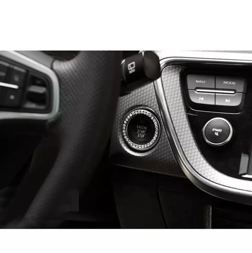 Anillo decorativo de diamantes de imitación para autos y SUV 19