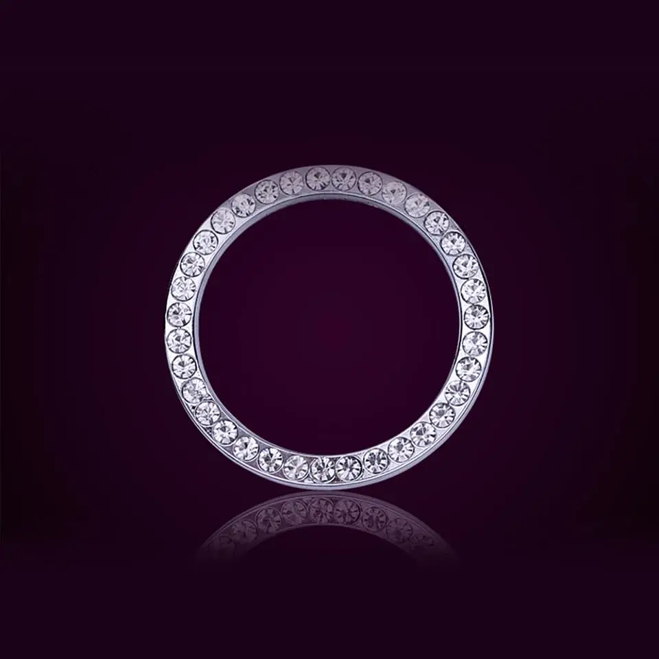 Anillo decorativo de diamantes de imitación para autos y SUV 22