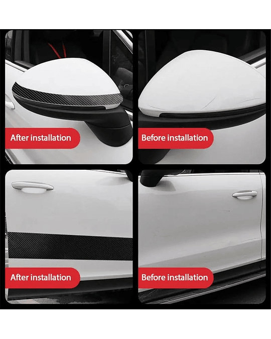 Pegatinas protectoras de puerta antiarañazos para coche, Nano