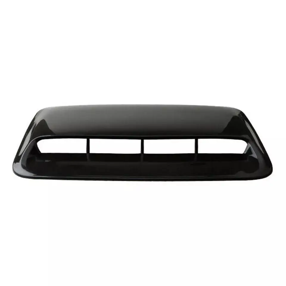 Toma de flujo aire para capot - autos decorativa negro brillante 4