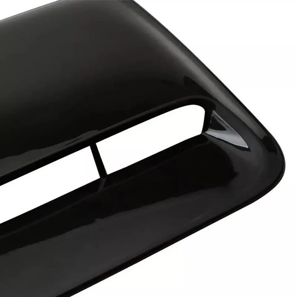 Toma de flujo aire para capot - autos decorativa negro brillante 5