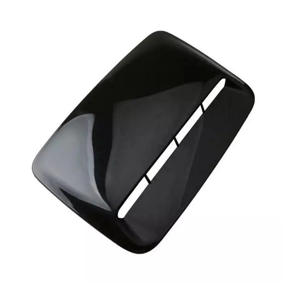 Toma de flujo aire para capot - autos decorativa negro brillante 9
