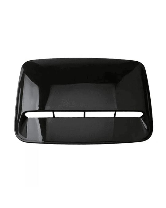 Toma de flujo de aire para capot de autos decorativa tunning negro brillante con adhesivo medida 34.5 x 51 cm 