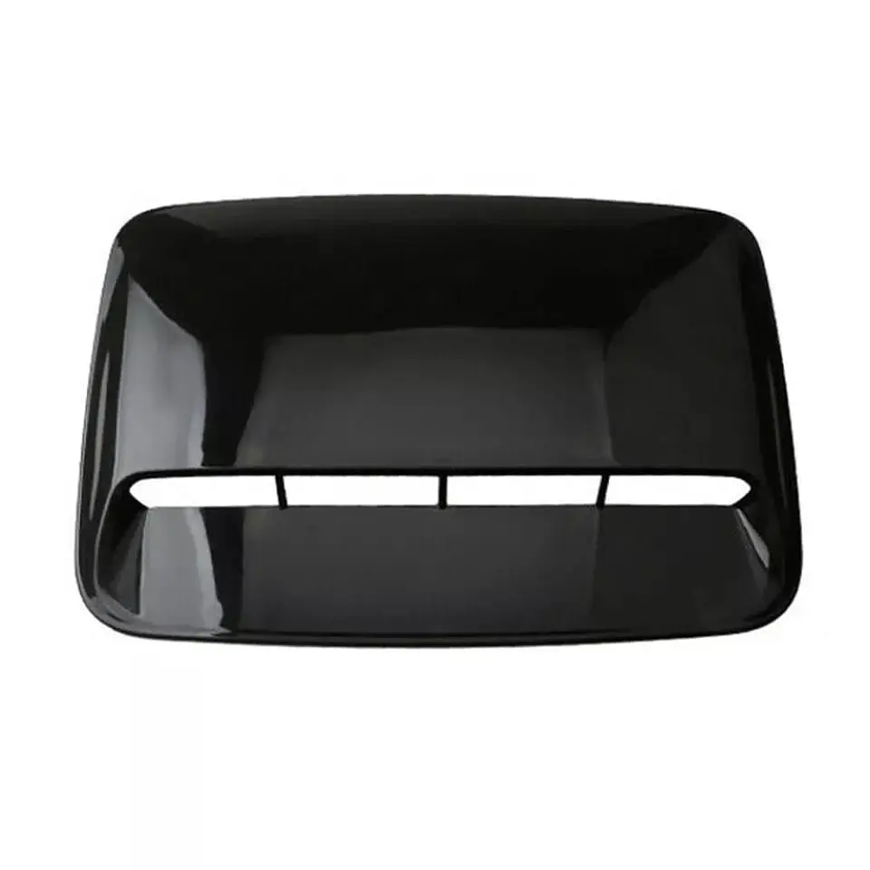 Toma de flujo aire para capot - autos decorativa negro brillante 10