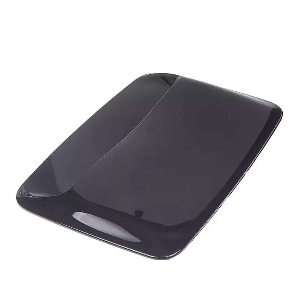 Toma de flujo aire para capot - autos decorativa negro brillante 14