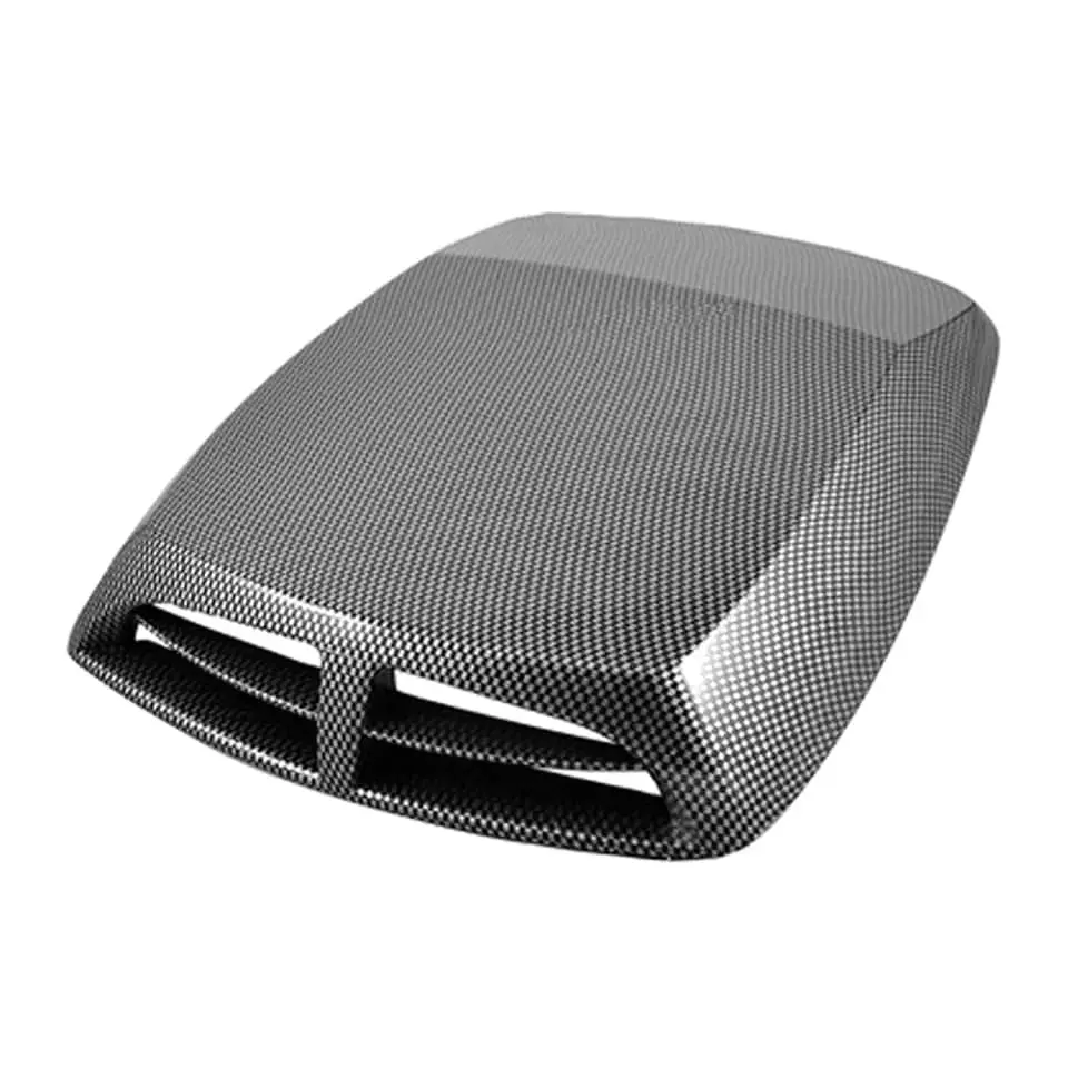 Toma de flujo de aire para capot de autos decorativa tunning Carbono 6