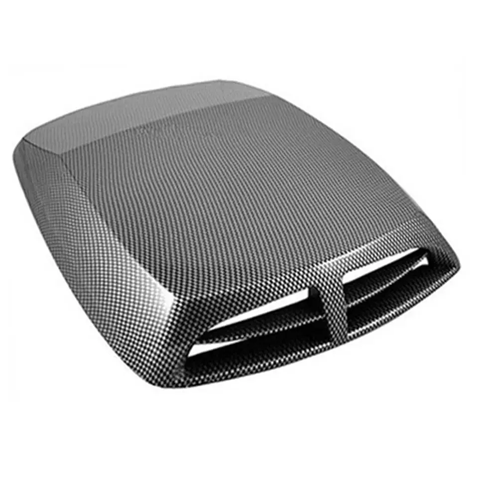 Toma de flujo de aire para capot de autos decorativa tunning Carbono 7