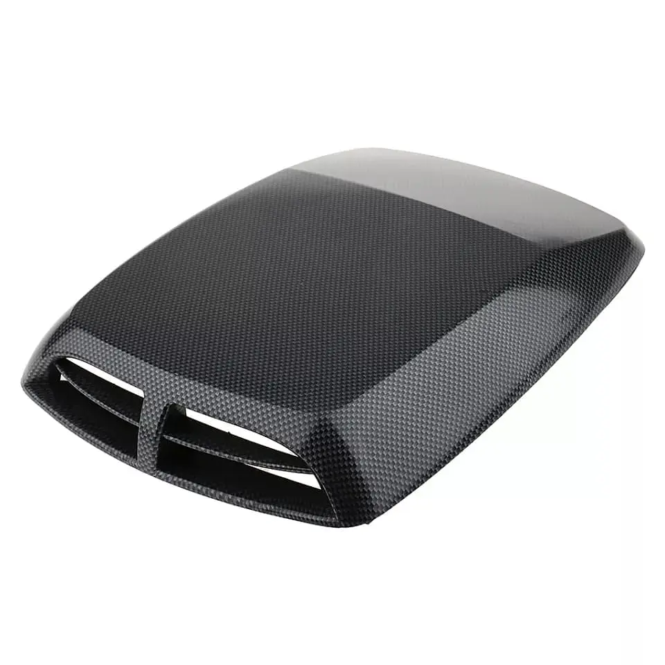 Toma de flujo de aire para capot de autos decorativa tunning Carbono 10