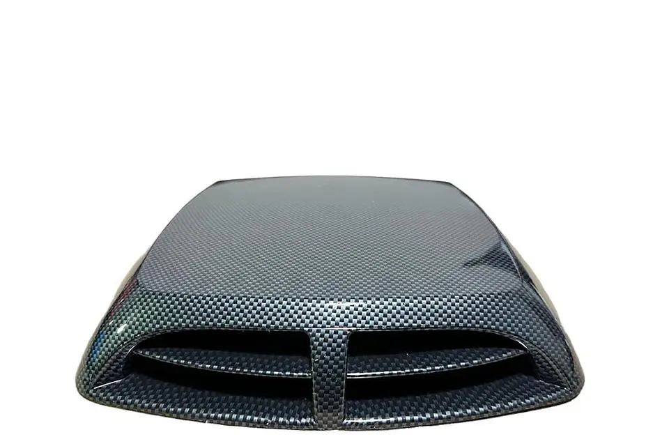 Toma de flujo de aire para capot de autos decorativa tunning Carbono 17