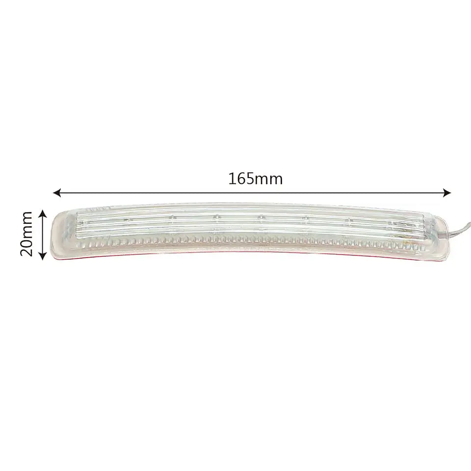 Luz LED de cruce Ambar para espejo retrovisor 2 piezas 6