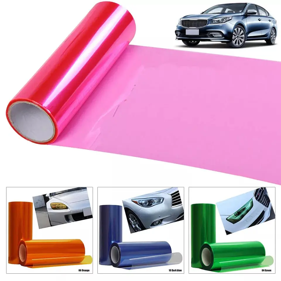 Vinilo adhesivo decorativo tunnig para focos de autos 1mtr x 30cm 17
