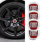 Set X4 Tapa centro de Llantas de autos 60mm y 56mm universal Fiat - Miniatura 1