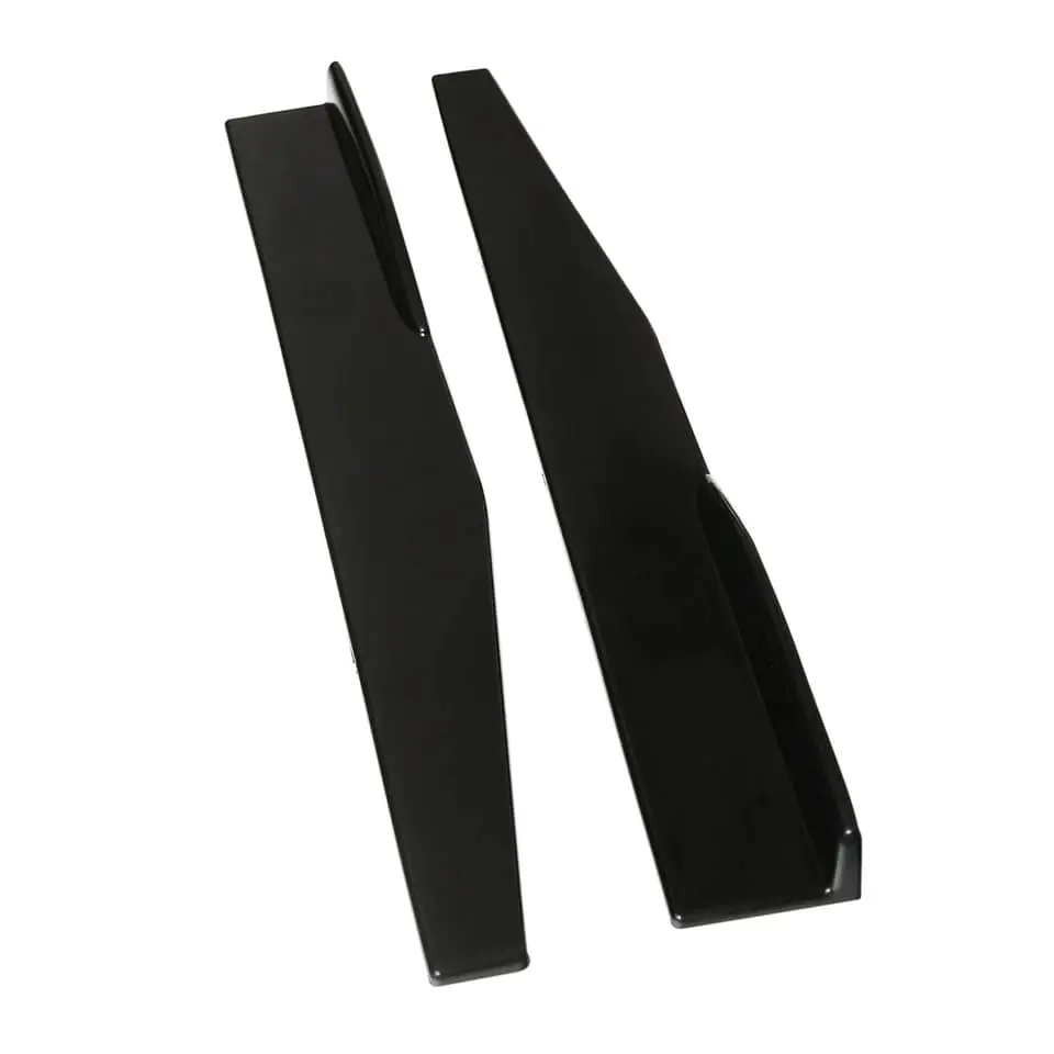 2 uds - faldón lateral 74,5 cm negro brillante divisores de cohete 4