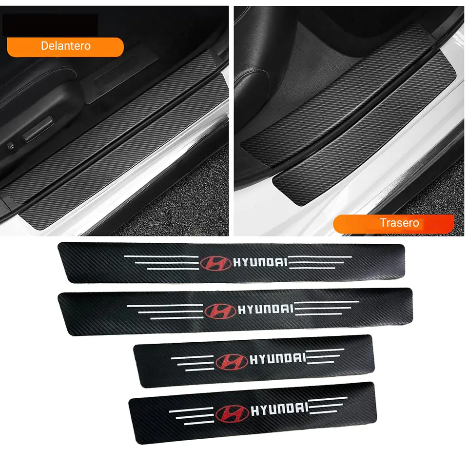 Set De 4 zócalos Para Las Cuatro Puertas del auto Hyundai 1