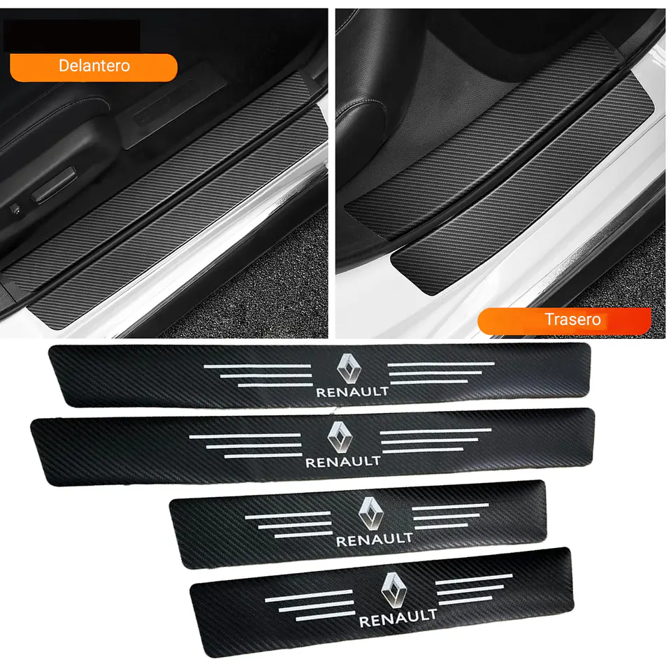 Set De 4 zócalos Para Las Cuatro Puertas del auto Renault 2