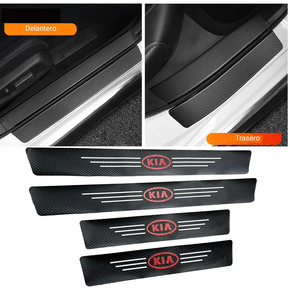 Set De 4 zócalos Para Las Cuatro Puertas del auto kia 3