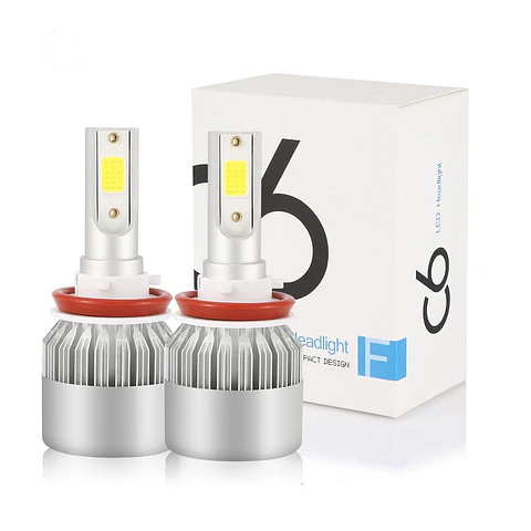 Ampolletas C6 turboled Blanco H11 7600lm