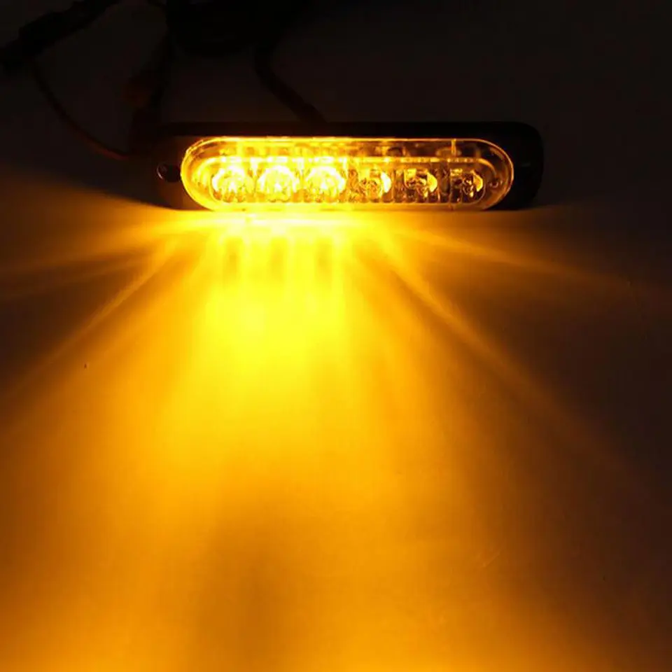 Barra de Luz LED estroboscópica de emergencia 6 led 18 watts 3