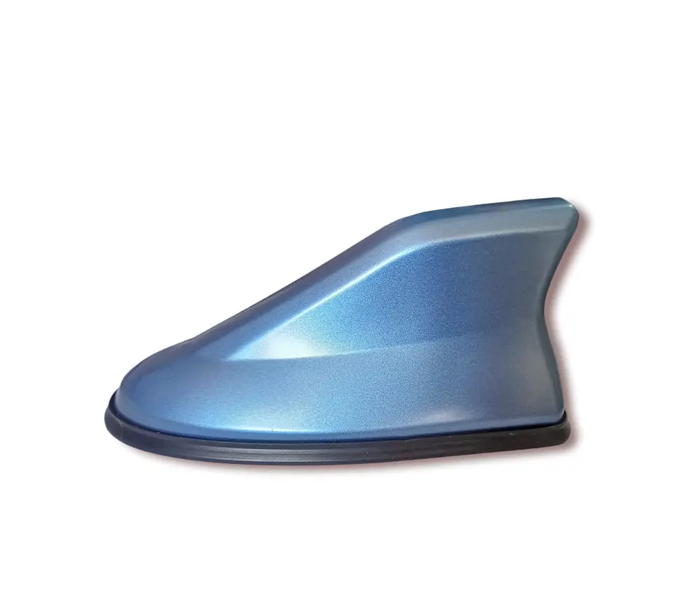 Antena aleta de tiburón Con Base Negra tunning azul 1