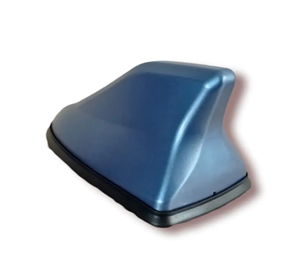 Antena aleta de tiburón Con Base Negra tunning azul 3