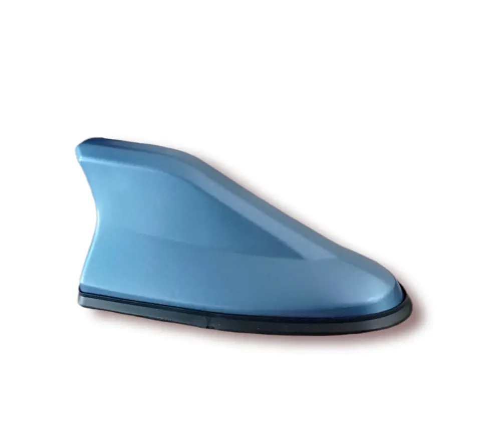 Antena aleta de tiburón Con Base Negra tunning azul 4