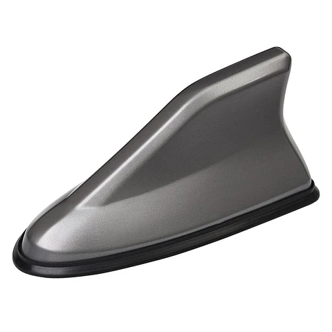 Antena aleta de tiburón Con Base Negra tunning gris grafito