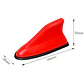 Antena aleta de tiburón Con Base Negra tunning ROJO - Miniatura 3