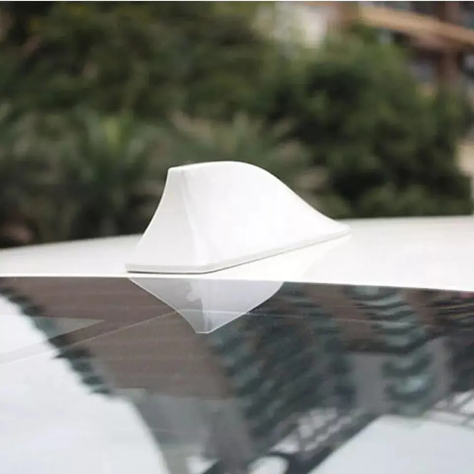 Antena aleta de tiburón Autos / Suv Blanco 3