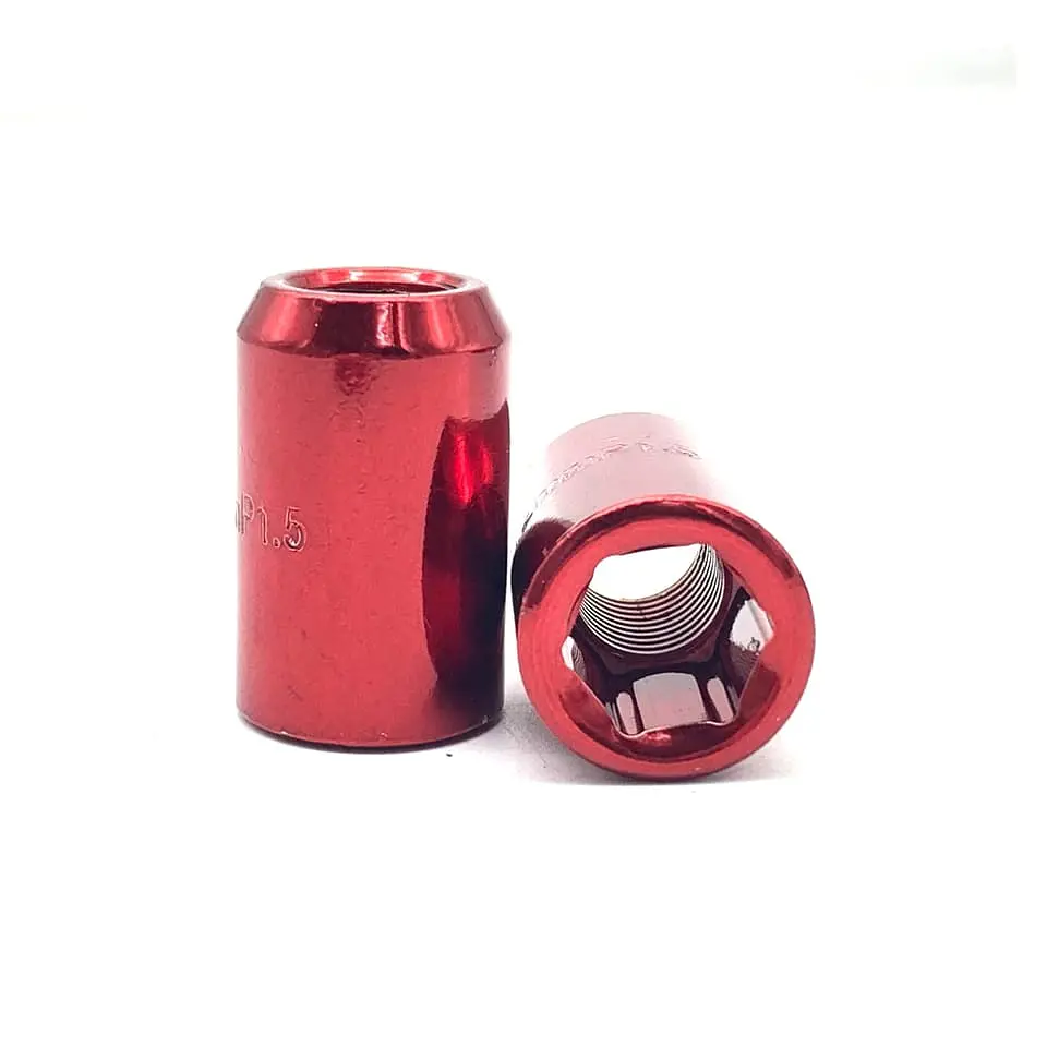 Set tuercas de seguridad 16 piezas 32mm - Rojo 3