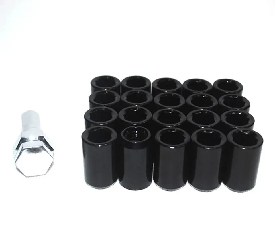 Set tuercas de seguridad 16 piezas 32mm - Negro 1