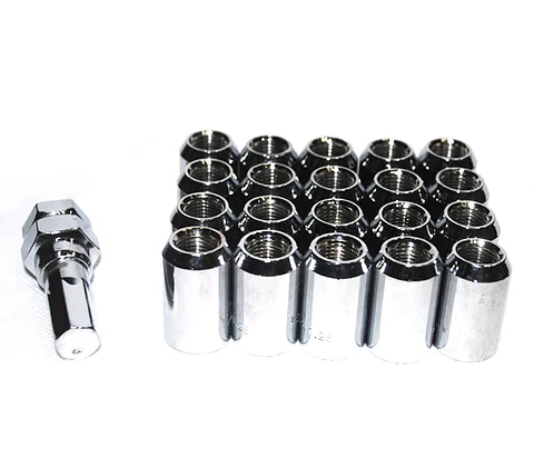 Set de tuercas de seguridad para autos 16 piezas de 32mm de longitud