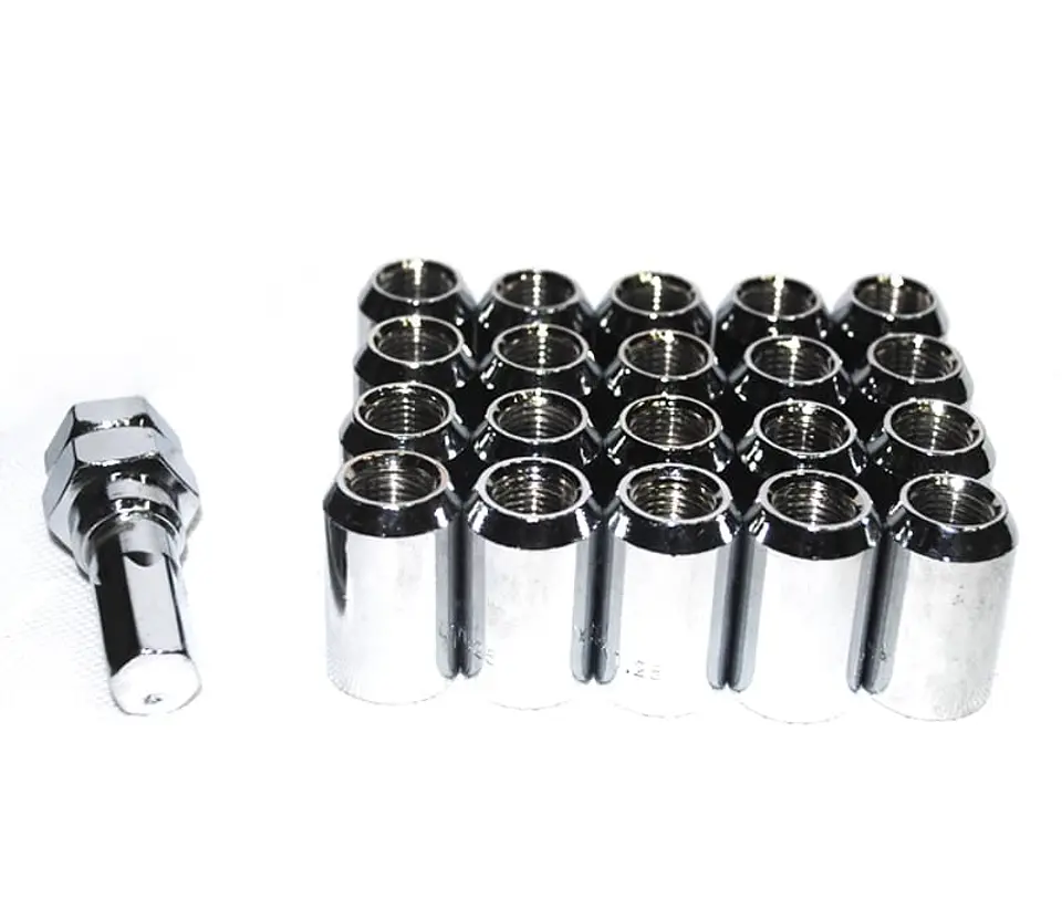 Set de tuercas de seguridad para autos 16 piezas de 32mm de longitud 1