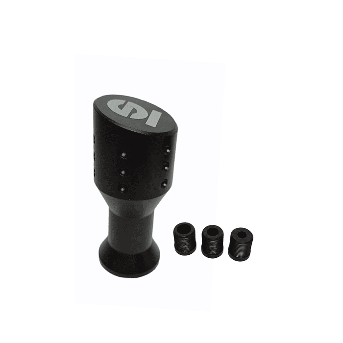 Pomo perilla cabeza plana de palanca de cambios tunning Sparco universal con adaptadores para todo tipo de palancas negra 2