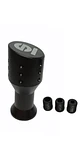 Pomo perilla cabeza plana de palanca de cambios tunning Sparco negro - Miniatura 2